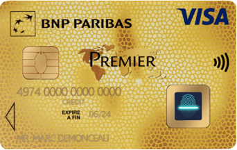 Carte Visa Premier BNP Paribas biométrique