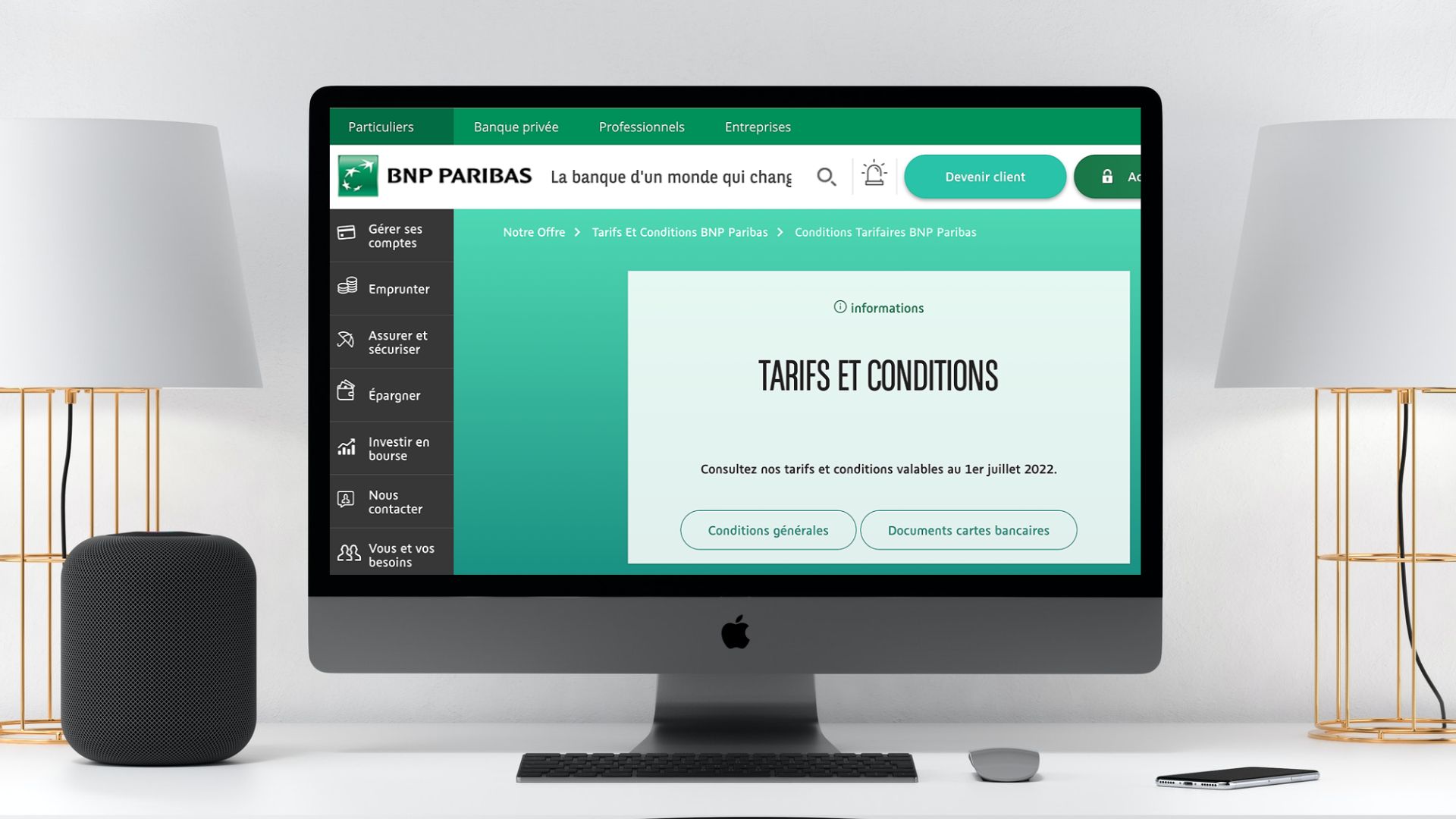 Quels sont les frais et tarifs bancaires de la BNP Paribas ?