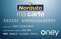 Oney carte Norauto