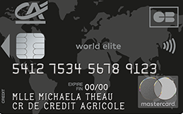 Carte Crédit Agricole Mastercard Wolrd Elite 1