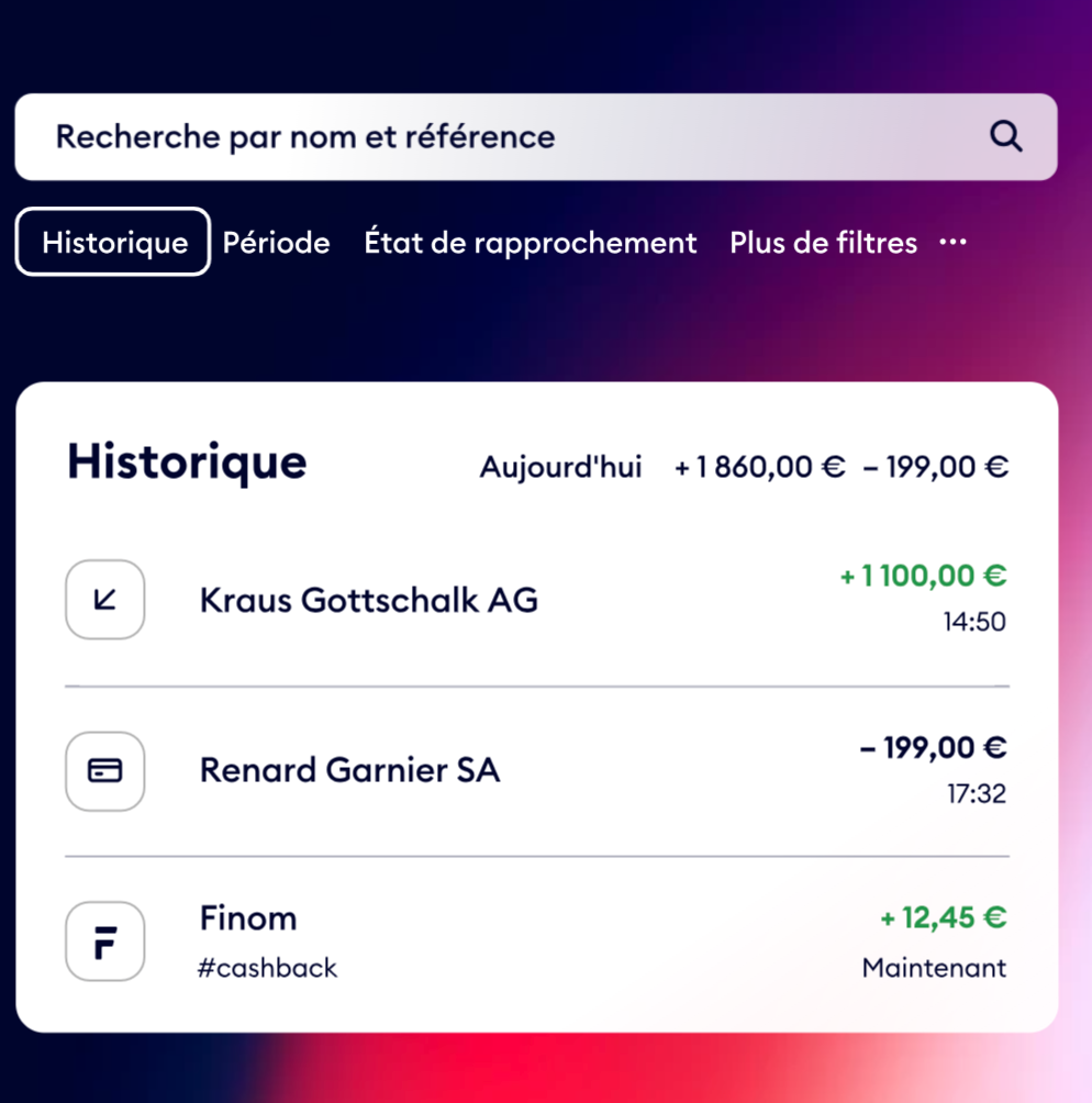 Gestion des dépenses Finom