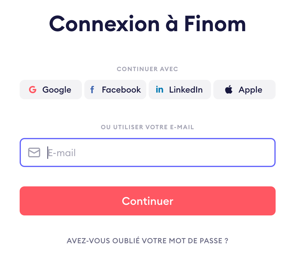 Se connecter à l'espace client Finom