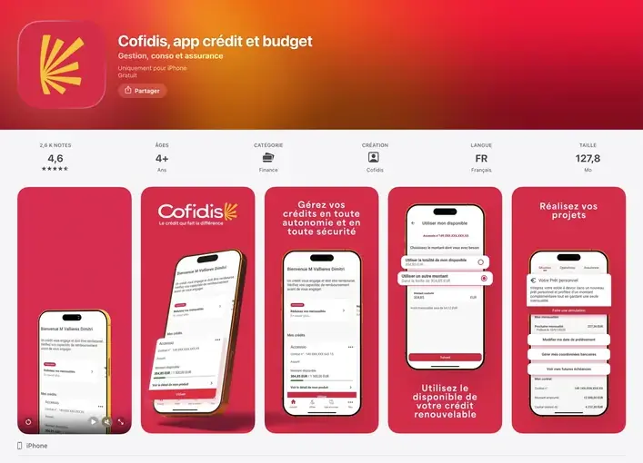 Application Cofidis