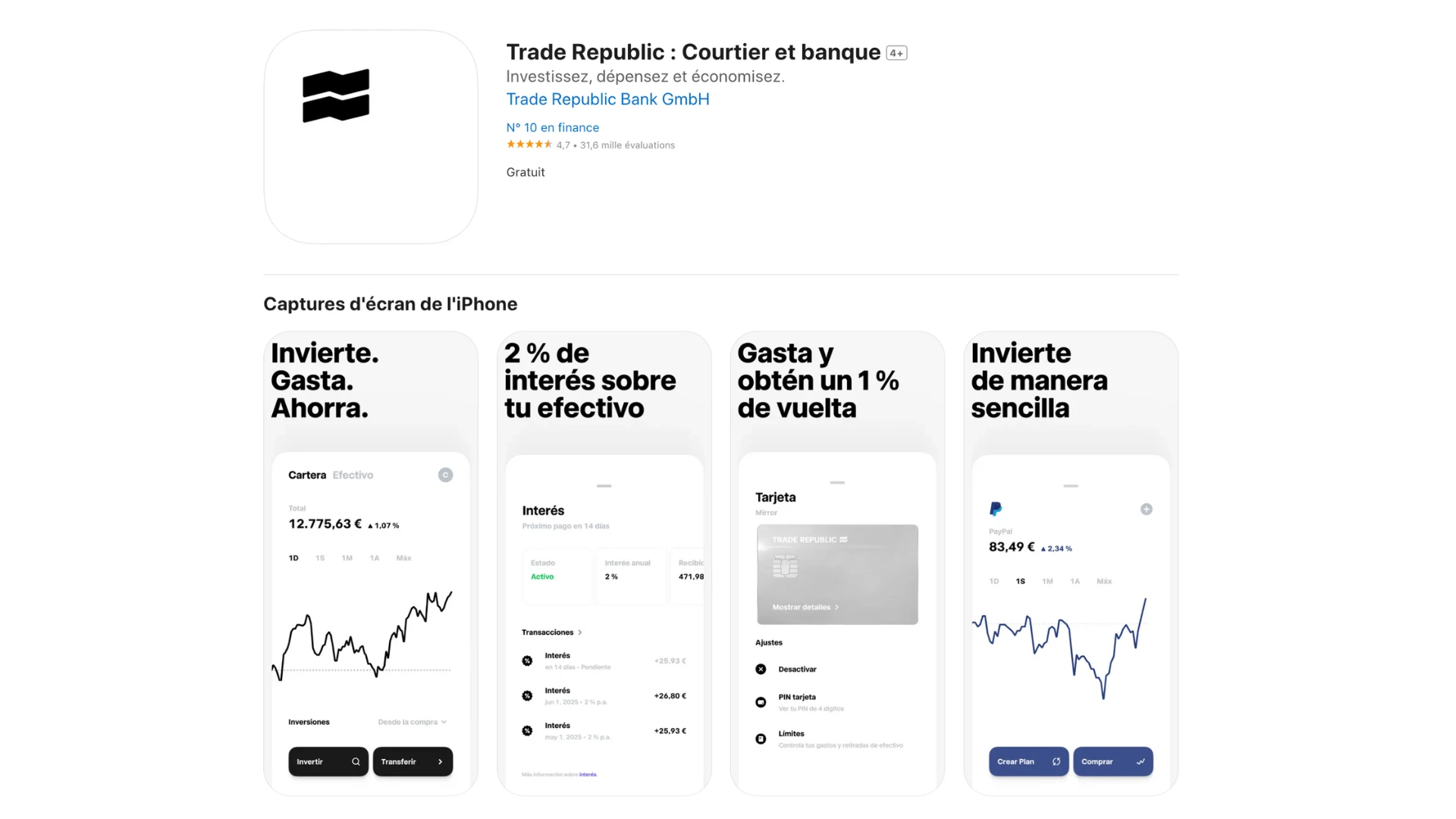 Application Trade Republic